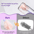 Set, VOOWO Baby Bottle Brush & Drying Rack, Portable Travel Kit - Silicone Bottle & Nipple Brush Straw Cleaner (Purple)