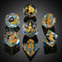 Fish DND Dice Set: 7PCS Resin Dice with Velvet Bag for Dungeons and Dragons Role Playing Games