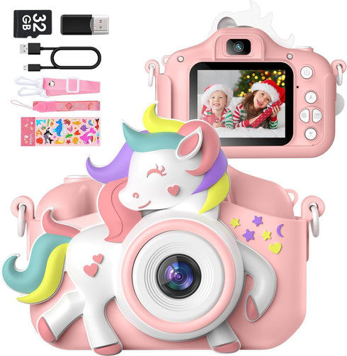 Kids Camera for 3-8 Years Old, Selfie Camera, 20.0 MP HD 1080P IPS Screen, Dual Digital Toy for Kids Gifts