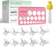 Dwelio Flange Sizing Kit with 10PCS Silicone Flange Inserts 13/15/17/19/21mm & Nipple Measurement