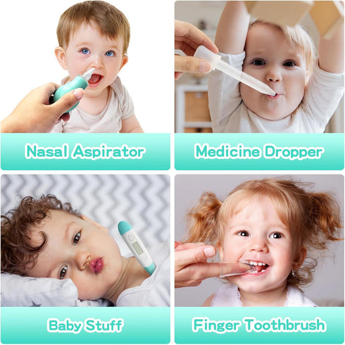 Set 25 1 Baby Grooming Kit for Boys Girls Safety Newborn Nursery Essentials Grooming Gift for First-time Parents, Green