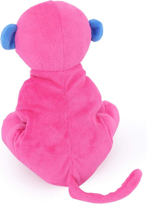 Unique Ape Monkey Stuffed Animals Plush Toys, Soft Cute Monkey Toy for Toddlers, 7.9" Pink
