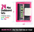 Mini Chalkboard for Kids - Pack of 24, Goodie Bags Stuffers with 2 Chalk Sticks and 1 Eraser