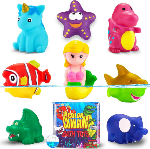 Staroud Color Changing No Hole Bath Toys for Toddlers Kids, Water Table Toys