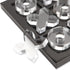 NIKKY HOME Acrylic Tic Tac Toe Wood Board Game Classic Coffee Table Decor Decorative Wooden Travel Game for Family