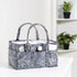 Sammy & Lou Collapsible Floral Felt Storage Caddy, Divided Design for Diapers, Wipes, Changing Items, 11.5 in x 6 in x