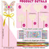 6+(14 WUBOMJIO Princess Fairy Wands Craft Kit, Kid Birthday Party Supplies Make Your Own Magic Wands Include Unfinished