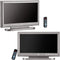 2 Pieces Miniature TV Dollhouse Television with Remote Control, 1:12 Scale Mini Furniture Model Decoration Accessories