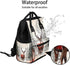 Hsnar Backpack Christmas Deer Waterproof Diaper Bag Large Capacity Baby Bag with Stroller Straps, Multi-Pocket Diaper