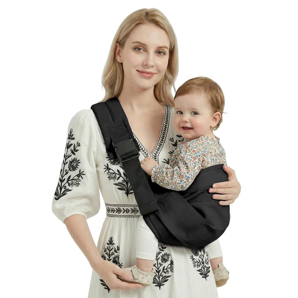 Baby Sling Carrier, Adjustable Baby Carrier Newborn to Toddler Carrier for 7-30lbs,