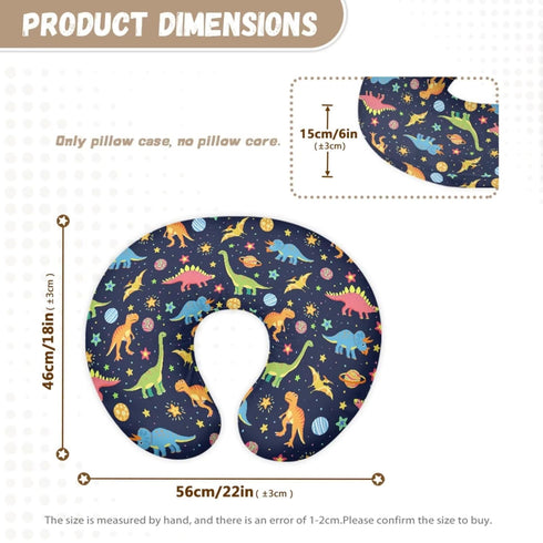 Sarogrorin Multicolor Dinosaur Carseat Covers Unisex Breathable Breastfeeding Covers Nursing Pillow Cover Infant