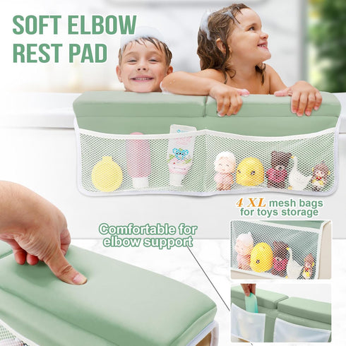 Haxmuti Elbow Set, Bath Kneeler and Rest Pad Thick and Quick Dry Kneeling Pad Support for Knee and Arm, Extra Large
