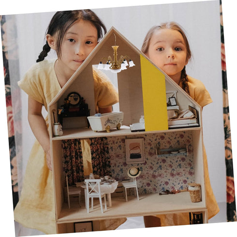 Model Chandelier Mini Lamp for Doll House, Tiny House Ceiling Lamp, Dollhouse LED Chandelier Miniature Furniture