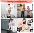 SUMBABO (1 Kids Folding Step Stool for Toddlers Safety Lock to Stable Black)