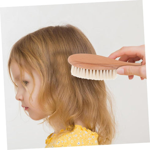 Wooden Hair Brush - Newborn Grooming Kit for Boys and Girls