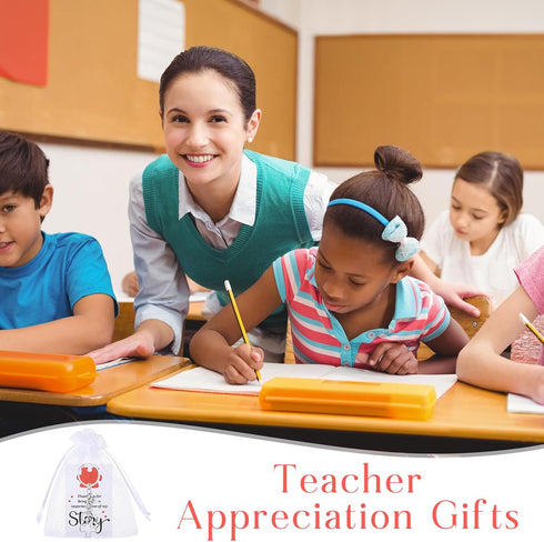 Back to School Gifts for Teachers Puzzle Keychain with Thank You Card and Organza Bag, Teacher Appreciation Gift