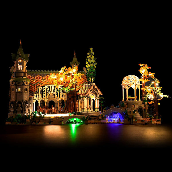 LED Light Kit Compatible with Lego Rivendell - DIY Lighting Set Accessories for Lego 10316 (Lights Only)