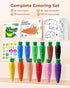 12 1-3 30-Page 120 JUPITEARTH Carrot Crayons for Kids Colors, Non Toxic Beeswax Crayons for Toddlers with Coloring Book
