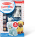 Melissa & Doug Created by Me! Craft Kit - Pet Figurines (Resin Dog and Cat, 6 Paints, Paintbrush)