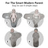 ATONGQI 3-Pack 0-3 Organic Baby Swaddle Sleep Sacks - Newborn Swaddle Sack - Ergonomic Baby Swaddles Months (Grey)
