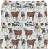 ZoUbqchY Watercolor Cows Green Leaves Baby Changing Pad Covers for Boys Girls Cow