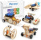 Poraxy STEM Model Car Kits, 5 in 1 Kids Wood Building Kit, 3D Wooden Puzzles for Boys Age 8-12