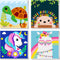 CarlonLin Framed 4 Pack Paint by Number for Kids, Paint by Numbers for