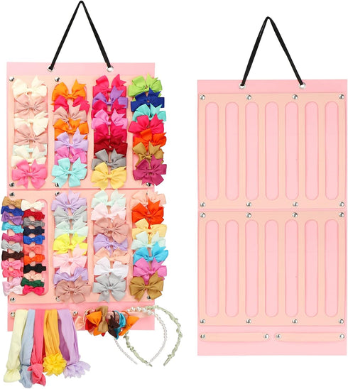 Vimiv Hair Bows Holder & Organizer w/Large Capacity, 16 Ribbons,Bows Organizer, Baby