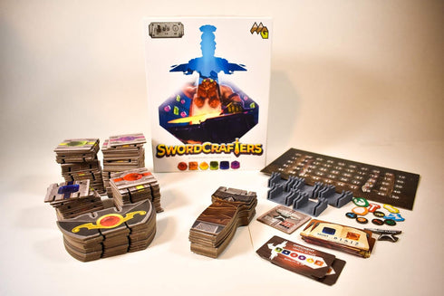 Swordcrafters - Assemble Your 3D Cardboard Sword, Constructive Board Game