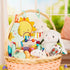 12-Inch 0 B. toys Plush Bunny Soft & Cuddly Plush Rabbit Toy Washable Happy Hues Peppy Mint Bunny Months+