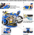 ZHYLLO 3-5, Set 3 4 5 6+ Take Apart Motorcycle Toy for Kids Mechanic Toy DIY Repair with LED Lights, Real Engine Sounds