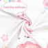 Unicorn Baby Car Seat Strap Covers & Nursing Pillow Cover - Soft Organic Knit