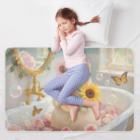 siphylline 52" 34" Cartoon Hamster Bathtub Extra Large Resuable Toddler Mattress Pads Highly Absorbent Potty Training