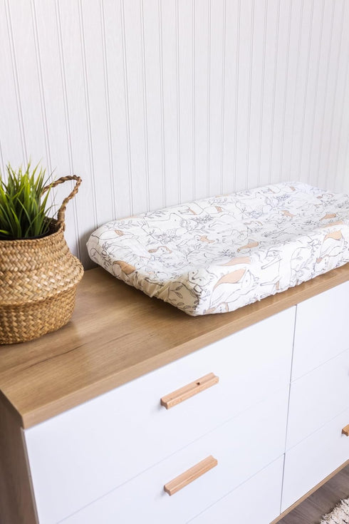 Ezra Woodland Change Pad Cover - Fox Print