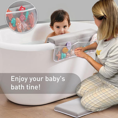 Elbow Set- Set,Quick Comfortable Bath Kneeler and Rest Pad Thick Non-Slip Memory Foam Bath Mat Dry Baby Bathtub Cushion