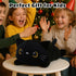 Mommy 4 Tummy, SQEQE Black Cat Stuffed Animal with Babies Cat in her Cute Black Cat Plush Toys for Kids, Gifts Ideal