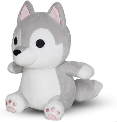 Avocatt Gray Wolf Plush Toy - 10 Inches Stuffed Animal Plushie for Boys and Girls, Soft Fabric and Stuffing for Cuddling