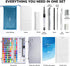 108 Set,Art Set JusArt Colors Watercolor Paint Supplies with Metallic Color, Detail Painting Brushes, Water Brush Pens