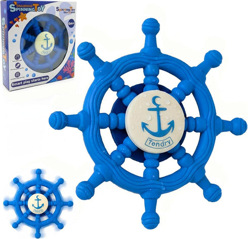 Baby Suction Spinner Toys for Bathtub, Silicone Toddler Bath & High Chair