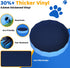 CACSPS 39.5" 12" x Foldable Dog Pool - Collapsible Hard Plastic Kiddie Pool for Dogs & Kids, Non-Slip Pet Bath Tub