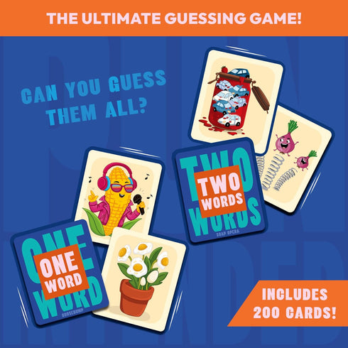 2-10 Gouda Games Pun Intended - Hilarious Picture Guessing Card Game for Families & Adults, Fast-Paced Wordplay Fun