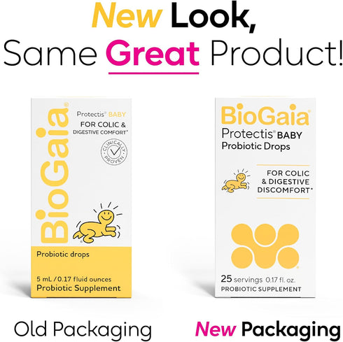 5mL BioGaia Protectis Baby Probiotic Drops | Baby Essentials for Colic & Gas Relief | Safe for Newborns | Ease Crying
