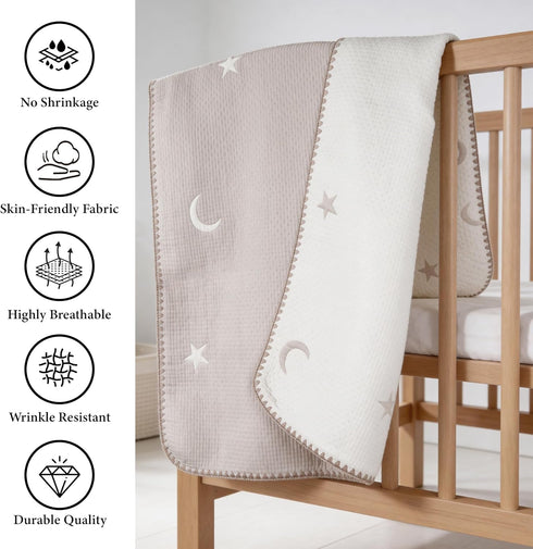 Cozy 26 51 Inches Ababy Cotton Baby Blanket, Ultra Soft Baby Blankets for Boys Girls, Soft Infant Toddler Newborn