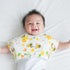 5 Pack 19"x9" Set SmoothNovelty Bee Pattern Baby Burp Cloths Soft Absorbent Burping Rags for Newborns Spit up Cloths