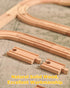 24pcs, Set Set 3+ SainSmart Jr. Wooden Train Track Track Expansion Compatible with All Major Brands Toddler Railway Toy