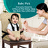 Portable High Chair by Baby Pick- Foldable High Chair for Travel with Adjustable Shoulder Straps- Compact Harness Seat