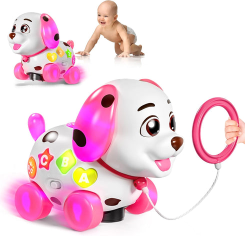 1 1st 1 6-12-18 Musical Bilingual Puppy Toys for Year Old Girl Gifts, First Birthday Girl Gifts for Year Old Toy