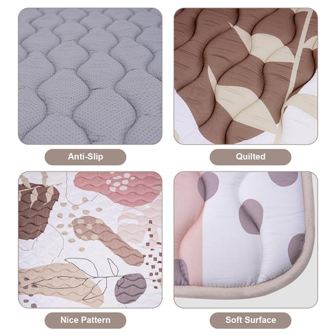 50'' 50'', Baby Play Mat for Floor x Thicken Soft Padding Playmats for Playpen, Non Slip Baby Crawling Mat Foldable