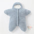 HEVOY Baby Starfish Onesie, Thick Imitation Fleece Starfish Newborn Sleeping Bag, Infant Footie Jumpsuit Winter Warm