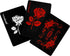 Joyoldelf Playing Cards - Waterproof Deck with Unique Pattern & Flower Backing, PVC Poker for Party, Game and Magic